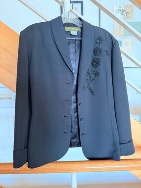 Black Beaded Blazer